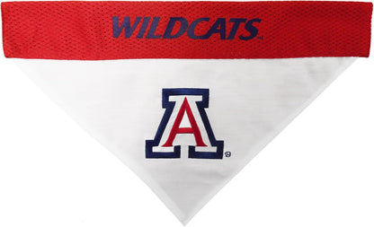 Collegiate Pet Accessories, Reversible Bandana, Arizona Wildcats, Small/Medium