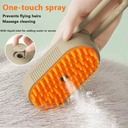 3 In1 Dog Cat Steamy Brush Spray Massage Pet Grooming Comb Hair Removal Cat Comb Cat Hair Brush Pets Dogs Accessories