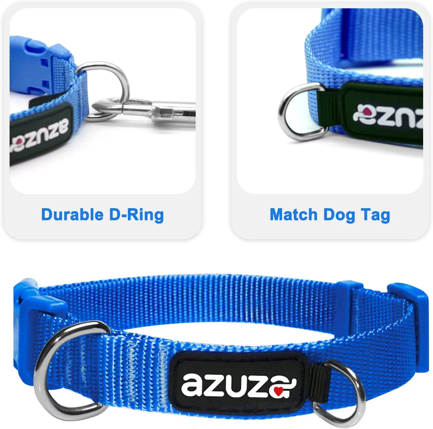 3 Pack Dog Collars Soft Comfortable Dog Collars for Small Medium and Large Dogs