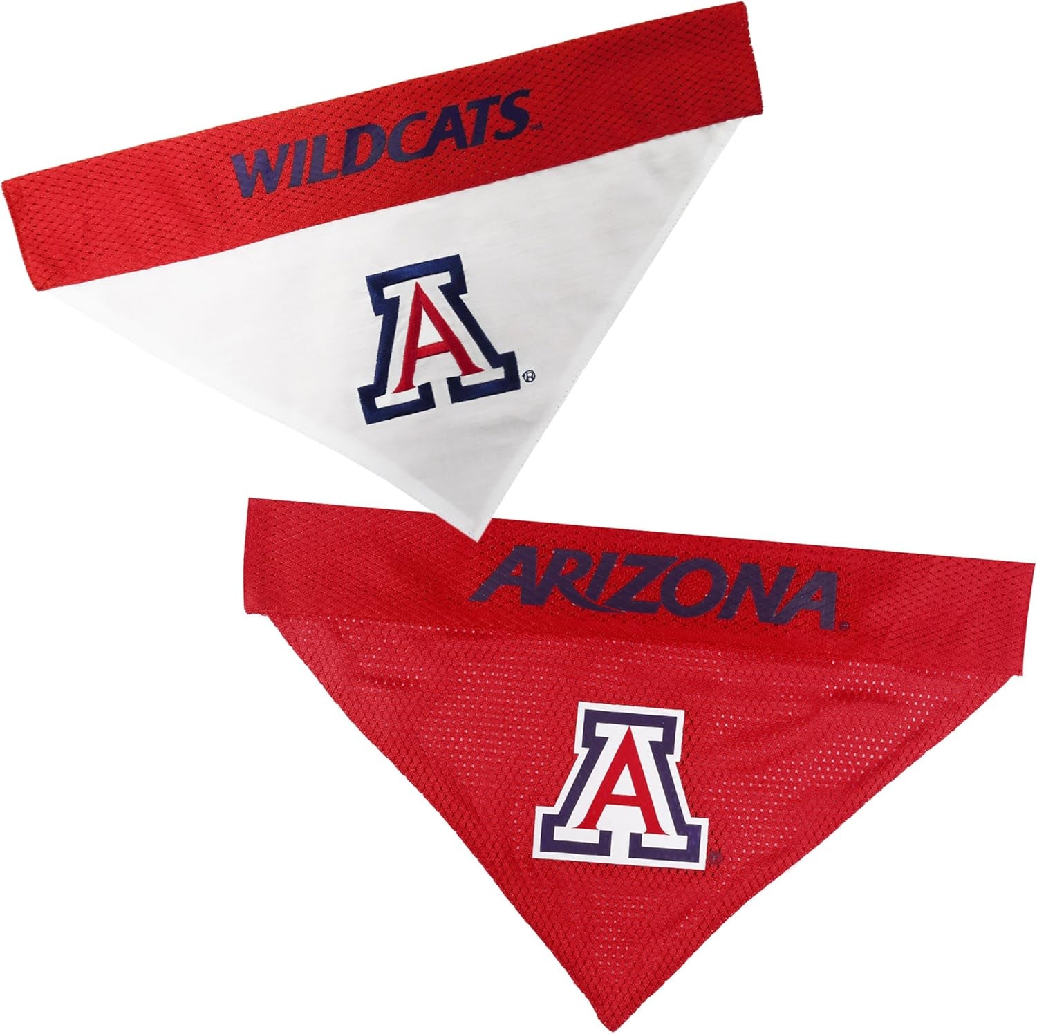 Collegiate Pet Accessories, Reversible Bandana, Arizona Wildcats, Small/Medium