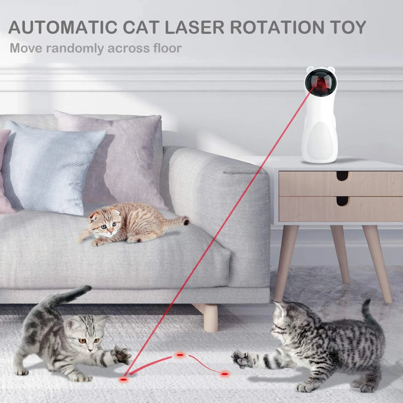 Cat Laser Toy Automatic Interactive for Cats Kitten and Dogs